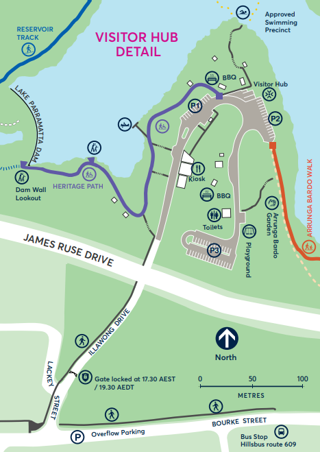 parramatta river cycleway map